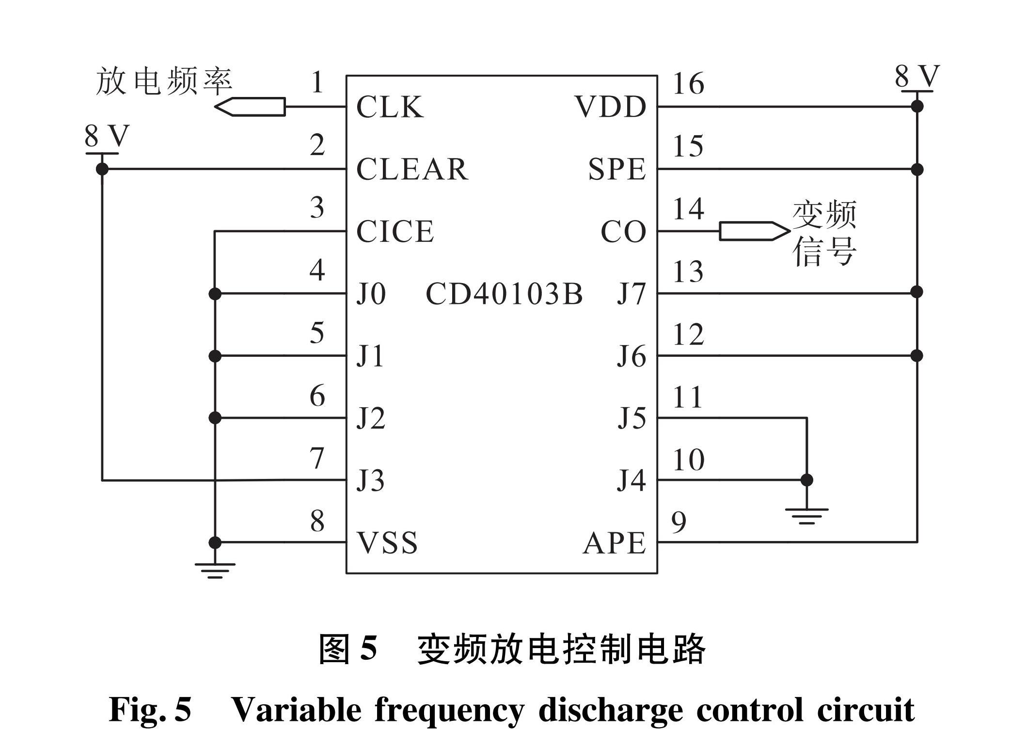 图5 变频放电控制电路<br/>Fig.5 Variable frequency discharge control circuit