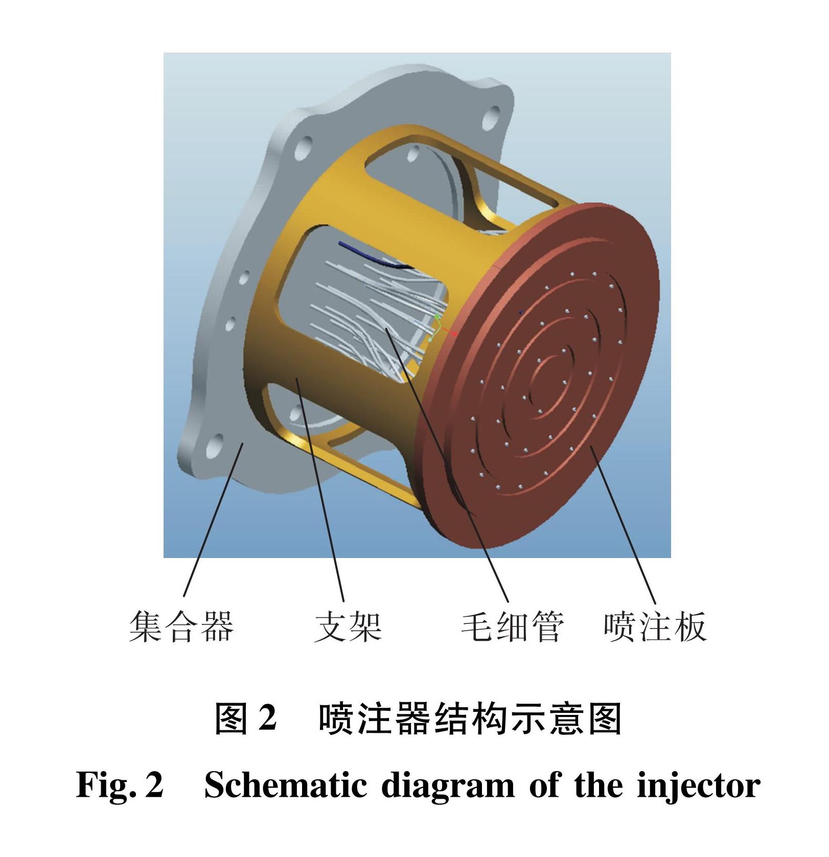 图2 喷注器结构示意图<br/>Fig.2 Schematic diagram of the injector